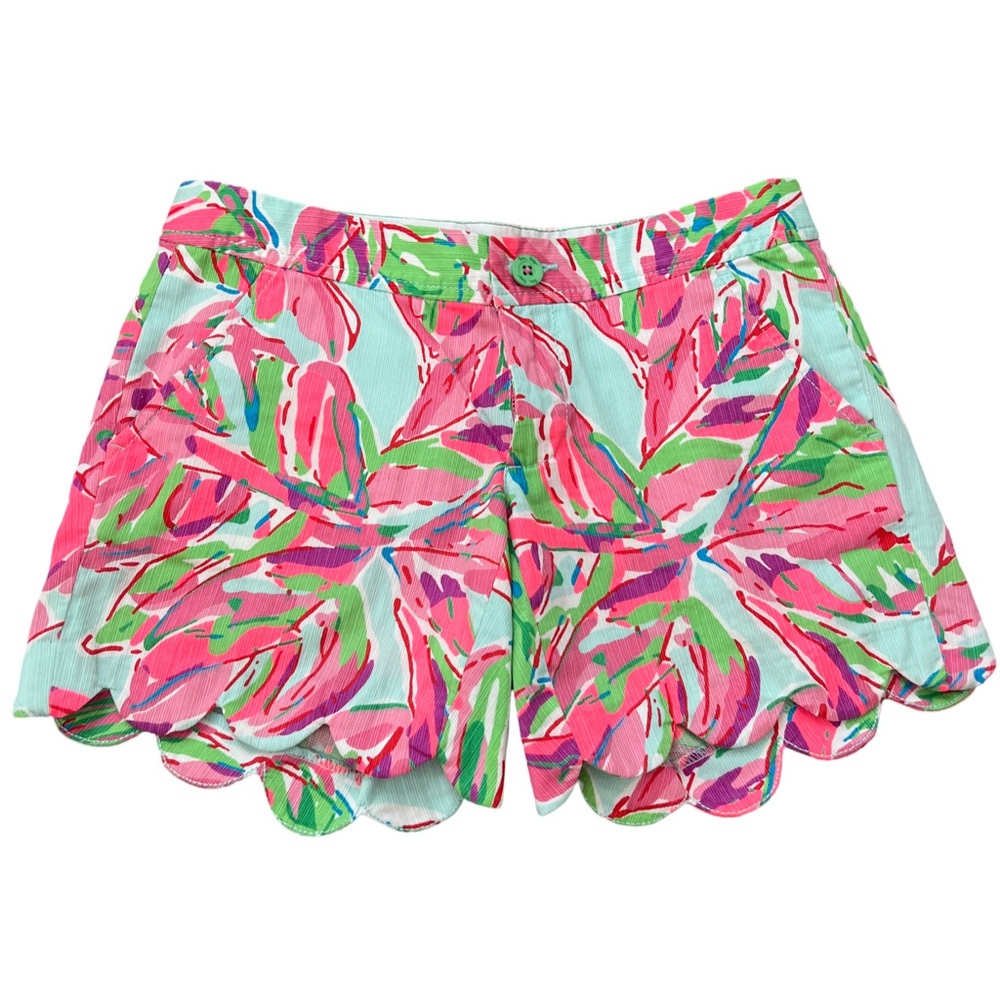 Lilly Pulitzer Buttercup Scallop shorts, Size:000